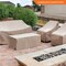 Modern Leisure Garrison Patio Loveseat Cover, Waterproof, Large, 76 in. L x 38 in. W x 38.25 in. H, Sandstone 3110 - alternate 9